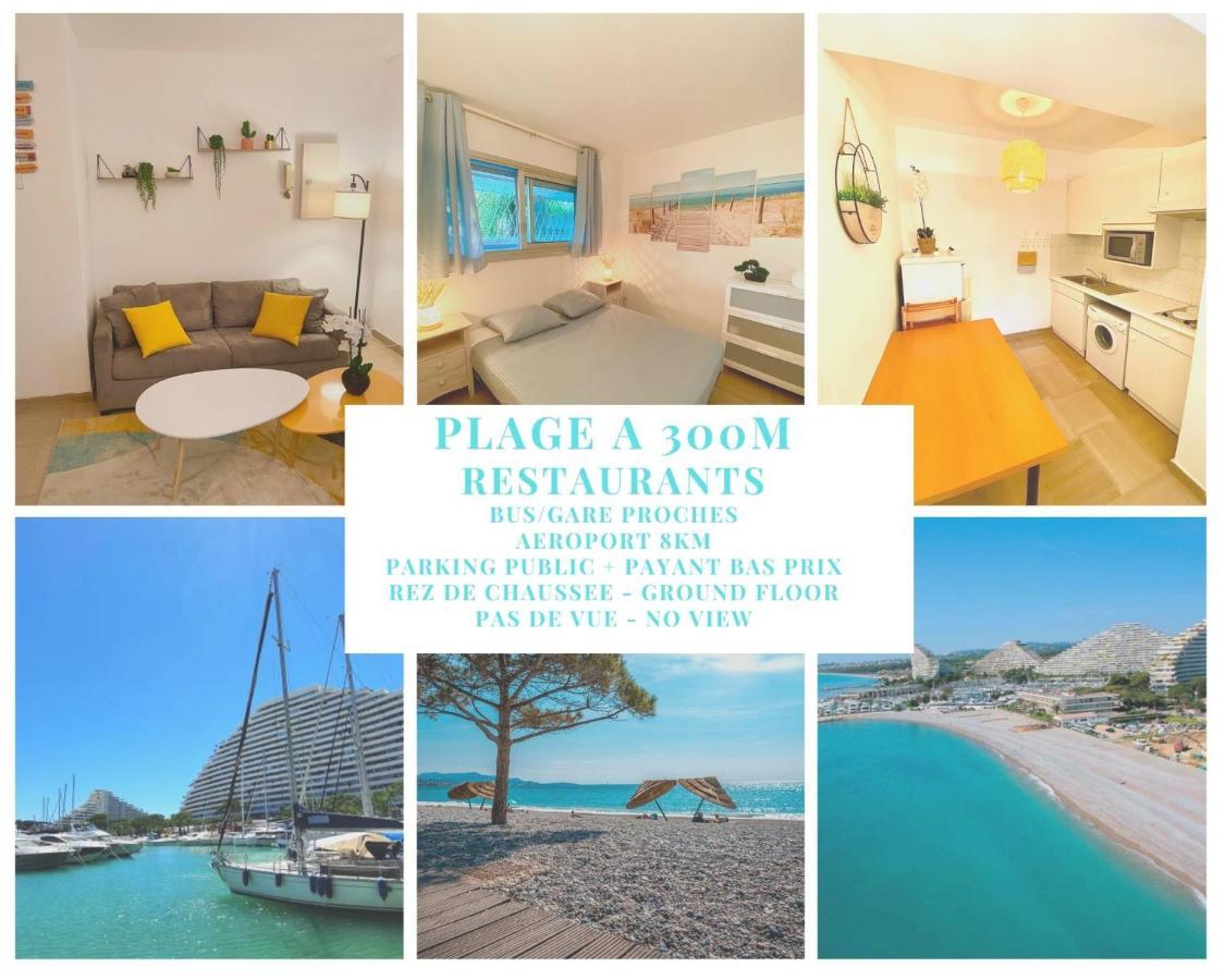 Superbe Appartement A 300M De La Plage, Rdc - Fame Marina Baie Des Anges Villeneuve-Loubet Exterior photo